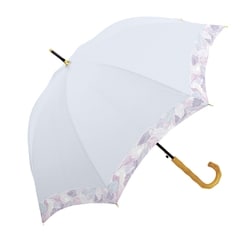 長傘 婦人用 雨晴兼用 キャンバスペイント 58cm ジャンプ式 UVカット加工 LGY 122576 122576