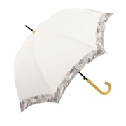 122577 [長傘 婦人用 雨晴兼用 キャンバスペイント 58cm ジャンプ式 UVカット加工 GY 122577]