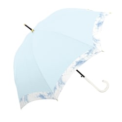 長傘 婦人用 晴雨兼用 マーブルバイカラー 60cm ジャンプ式 UVカット加工 LBL 124634 124634