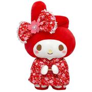 206176-25 サンリオキャラクターズ ぬいぐるみ M 桜着物/レッド マイメロディ