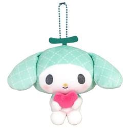 206022-25 サンリオキャラクターズ ボールチェーン付 マスコット マイメロディ ガーリーポップハート グリーン