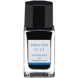 万年筆インキ 色彩雫mini 15ml 天色（アマイロ） INK-15N-AMA