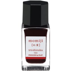 万年筆インキ 色彩雫mini 15ml 紅葉（モミジ） INK-15N-MO