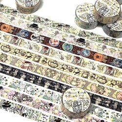 不思議の国のアリス マスキングテープ 3cmゆうパケット対応】きらぴかマスキングテープ不思議なアリス