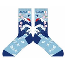 のびのびストレッチクルーソックス 富士山 小寸クルー 18～24cm JR038T710Z34