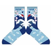 のびのびストレッチクルーソックス 富士山 小寸クルー 18~24cm JR038T710Z34