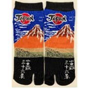 のびのびストレッチ足袋ソックス スニーカー丈 富嶽三十六景 凱風快晴 大寸 足袋 24~30cm MR017T750Z35