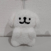 6035 Maltese マスコットボールチェーン(おすわり) マルチーズ