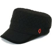 QUILTING RIB WORK CAP RB7008 BLACK REGULAR(56.5-59cm) [キャップ]