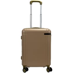 スーツケース ラーゴム キャスターストッパー ファスナータイプ 旅行日数目安：1～2泊 機内持ち込み可 TSAロック搭載 35L/拡張時43L ナチュラルベージュ ACE-549205