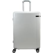 スーツケース ラーゴム キャスターストッパー ファスナータイプ 旅行日数目安:4~7泊 TSAロック搭載 74L/拡張時89L ミストホワイト ACE-549406