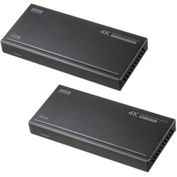 HDMI 延長 HDMIエクステンダー 4K/60Hz対応 120m延長可能 HDMI-CEC PASS-Through対応 HDCP対応 ACアダプタ付き VGA-EXHDPOC