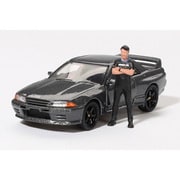 MGT00869-R 1/64 日産 スカイライン GT-R R32 ニスモガンメタル 松田次生コレクション w/ 松田次生氏フィギュア 右ハンドル [ダイキャストミニカー]