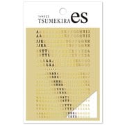 es ミニアルファベット明朝体ゴールド ES-MNA-104
