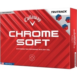CHROME SOFT TRUTRACK ボール 3ピース ホワイト 2024年モデル [1ダース 12個入り]