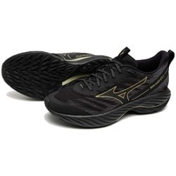 ウエーブライダーGTX 2 ユニセックス ランニングシューズ ブラック×ゴールド（01） 27cm J1GC2482