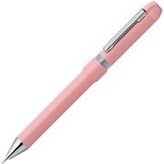 【限定】回転式多機能ペン シャーボNu(ニュー) リラックスカラー ボール径:0.5mm インク色:2色(黒・赤) シャープペン芯径:0.5mm 本体色:コーラルレッド トップインシャープ機構搭載 SBS35-RC-CLR
