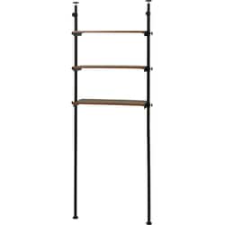 突っ張り洗濯機ラック 幅70×奥行24×高さ187～264cm KTR-3153BR