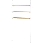 KTR-3154WH [突っ張り洗濯機ラック 幅90×奥行24×高さ187～264cm]