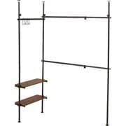 KTR-3141BB [突っ張り伸縮ハンガーラック 幅158～198×奥行24×高さ187～264cm]