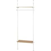 KTR-3151WH [突っ張りハンガーラック 幅70×奥行24×高さ187～264cm]