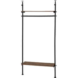 突っ張りハンガーラック 幅90×奥行24×高さ187～264cm KTR-3152BR