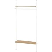 KTR-3152WH [突っ張りハンガーラック 幅90×奥行24×高さ187～264cm]
