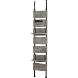 突っ張りウォールラック 幅40×奥行21.5×高さ200～265cm KTR-3146MGY