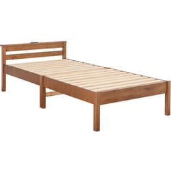 組立簡単 宮付きベッド（シングル）-MB- 100×207.5×65cm 宮付きベッド（シングル）-MB- 100×207.5×65cm おしゃれ