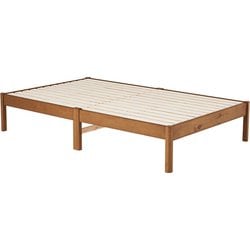 組立簡単 セミダブルベッド 幅122.5×奥行198×高さ36.5×床面高36cm MB-5145SDLBR