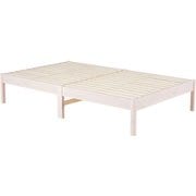 組立簡単 セミダブルベッド 幅122.5×奥行198×高さ36.5×床面高36cm MB-5145SDWS