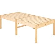 組立簡単 シングルベッド 幅99.5×奥行198×高さ56.5×床面高56cm MB-5249SNA