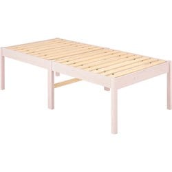 組立簡単 シングルベッド 幅99.5×奥行198×高さ56.5×床面高56cm MB-5249SWS