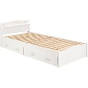 組立簡単 シングルベッド 幅98.5×奥行209×高さ70×床面高31cm MB-5198SWHHS