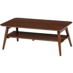 折れ脚テーブル 幅90×奥行50×高さ35cm MT-6921BR