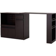 伸縮キッチンカウンター 幅104~178×奥行40×高さ84cm VKC-7150DBROS