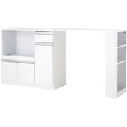 伸縮キッチンカウンター 幅104~178×奥行40×高さ84cm VKC-7150WHOS