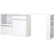 伸縮キッチンカウンター 幅133~207×奥行40×高さ84cm VKC-7151WHOS