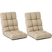 LZ-4989SBE-2S [座椅子2点セット 幅40×奥行60～97×高さ53～13×座面高13cm]