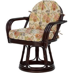 回転座椅子 幅64×奥行55×高さ77×座面高42cm RZ-934DBR