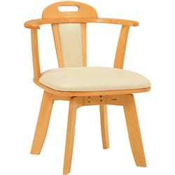 回転ダイニングチェアー 幅52.5×奥行53.5×高さ70.5×座面高42cm KC-7585NA