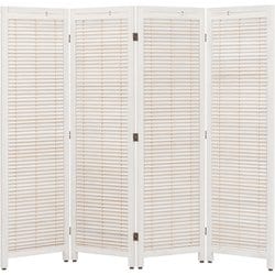 ルーバーパーテーション4連 幅45×高さ151cm×4連 MS-8124WS