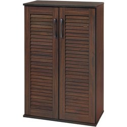ルーバーシューズラック2点セット 幅60×奥行37×高さ95cm （1台） RSR-1700BR-2S