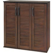 RSR-1701BR-2S [ルーバーシューズラック2点セット 幅89×奥行37×高さ95cm （1台）]