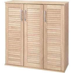 ルーバーシューズラック2点セット 幅89×奥行37×高さ95cm （1台） RSR-1701NA-2S