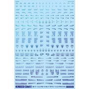 GM-687 1/144 GMコーションデカール No.11 オペレーションテキスト#1 プリズムブルー＆ネオンブルー [プラモデル用品]