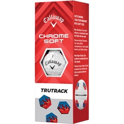CHROME SOFT TRUTRACK ボール 3ピース ホワイト 2024年モデル [1スリーブ 3球入り]