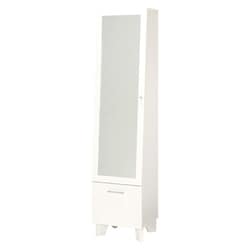 ミラー付き収納庫 幅38×奥行31×高さ160cm RD-1831WH