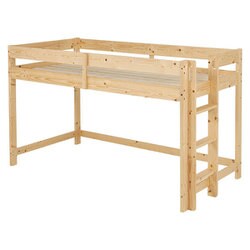 マットレス付ロフトベッド ベッド：幅106.5×奥行208×高さ120×床面高104.5cm/マットレス：幅91×奥行195×高さ4cm WB-7719SNA1180