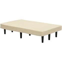 ボンネルコイルマットレスベッド 幅120×奥行195×高さ42cm KMB-3105SD-WH